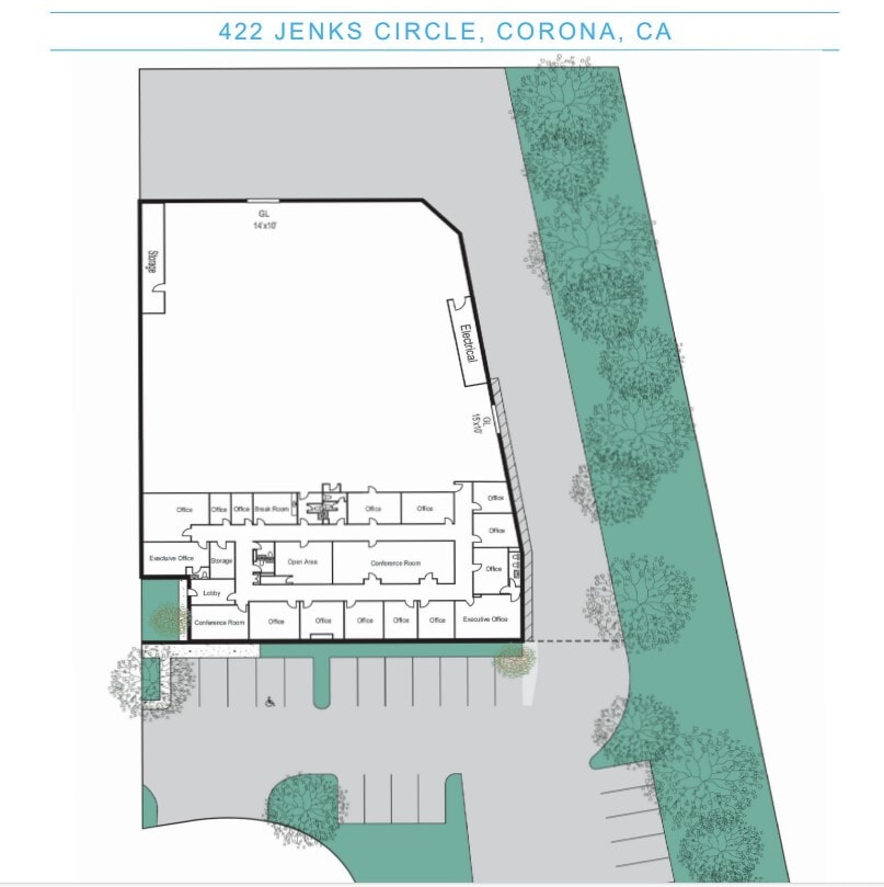 422 Jenks Cir, Corona, CA à louer Plan d’étage– Image 1 sur 1