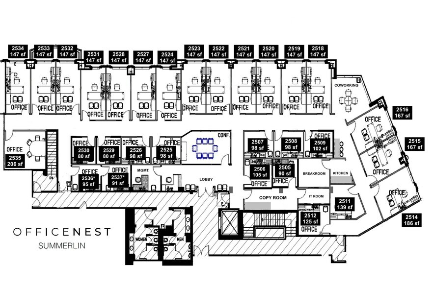 1635 Village Center Cir, Las Vegas, NV à louer - Plan de site – Image 1 sur 9
