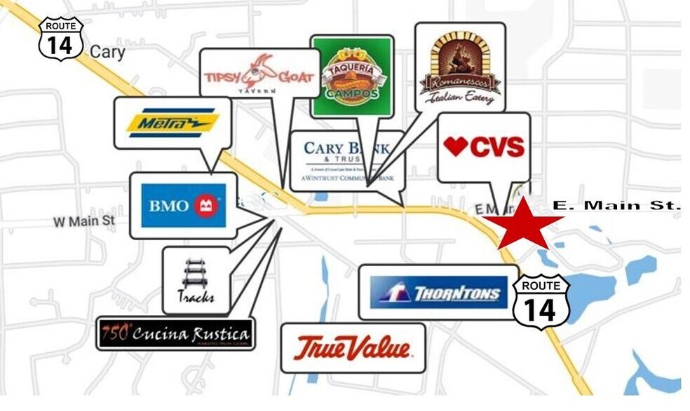Lots 2-4 Route 14, Cary, IL à vendre - Photo de l’immeuble – Image 2 sur 6