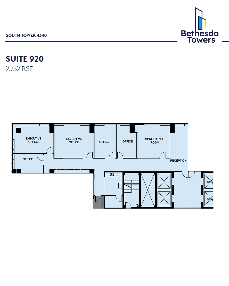 4340 East-West Hwy, Bethesda, MD à louer Plan d’étage– Image 1 sur 1