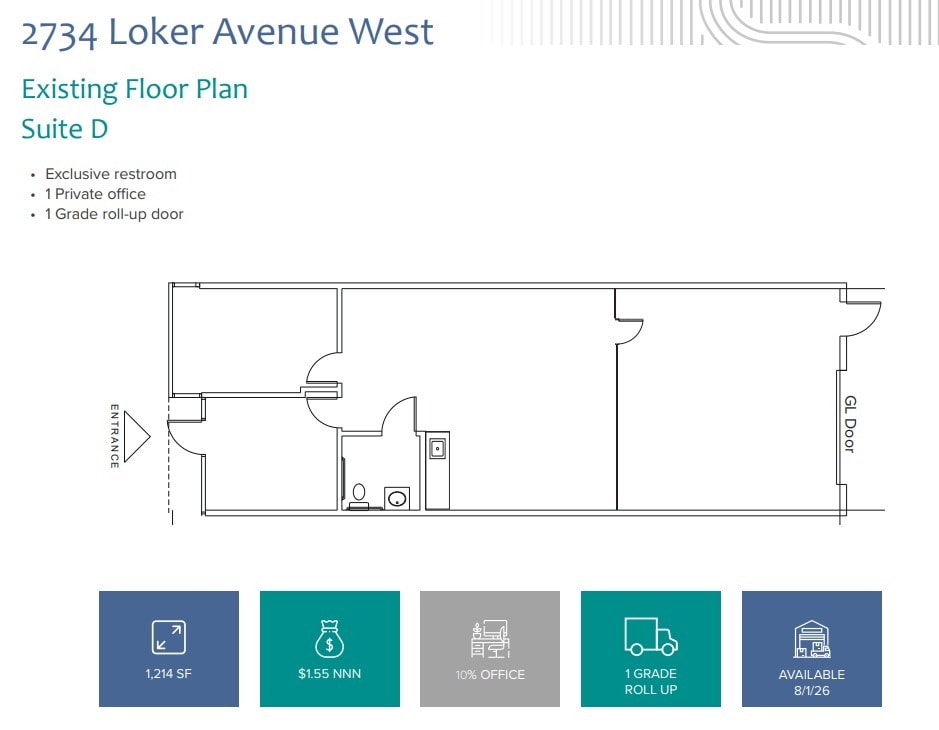 2720 Loker Ave W, Carlsbad, CA à louer Plan d’étage– Image 1 sur 1