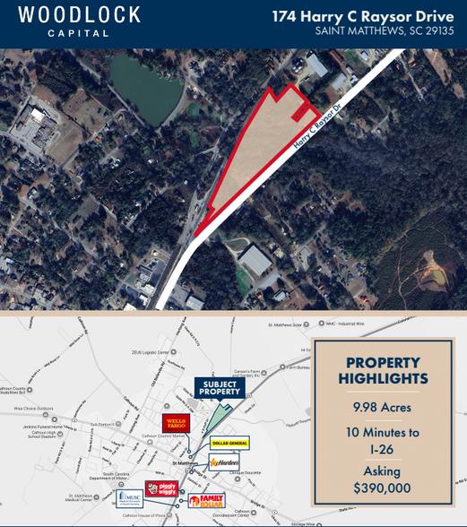 174 Harry C Raysor Dr, Saint Matthews, SC à vendre - Photo de l’immeuble – Image 1 sur 1
