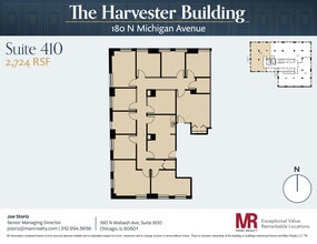 180 N Michigan Ave, Chicago, IL à louer Plan d’étage– Image 1 sur 10