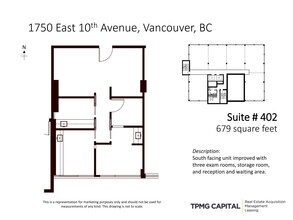 1750 E 10th Ave, Vancouver, BC à louer Plan de site– Image 2 sur 2