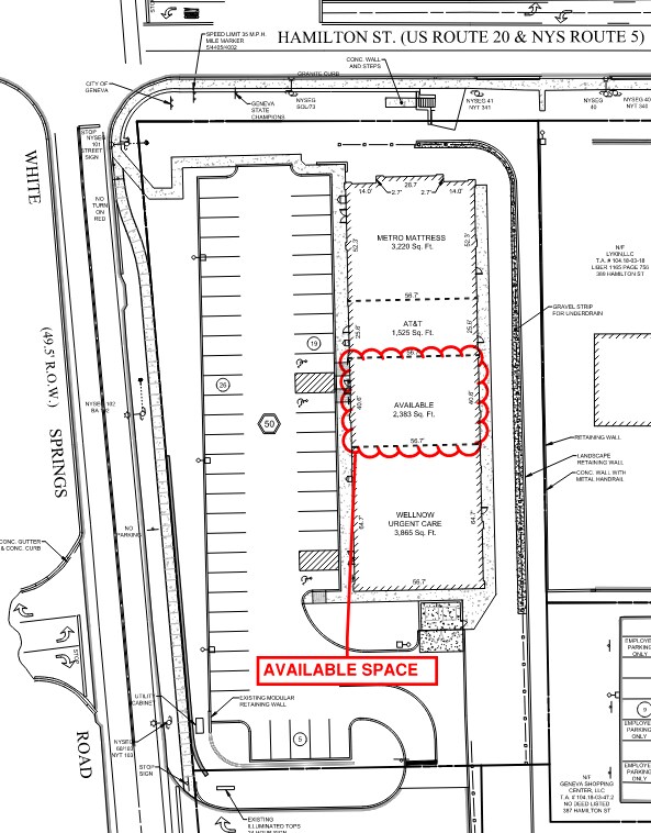 1 White Springs Dr, Geneva, NY à louer Plan de site– Image 1 sur 10