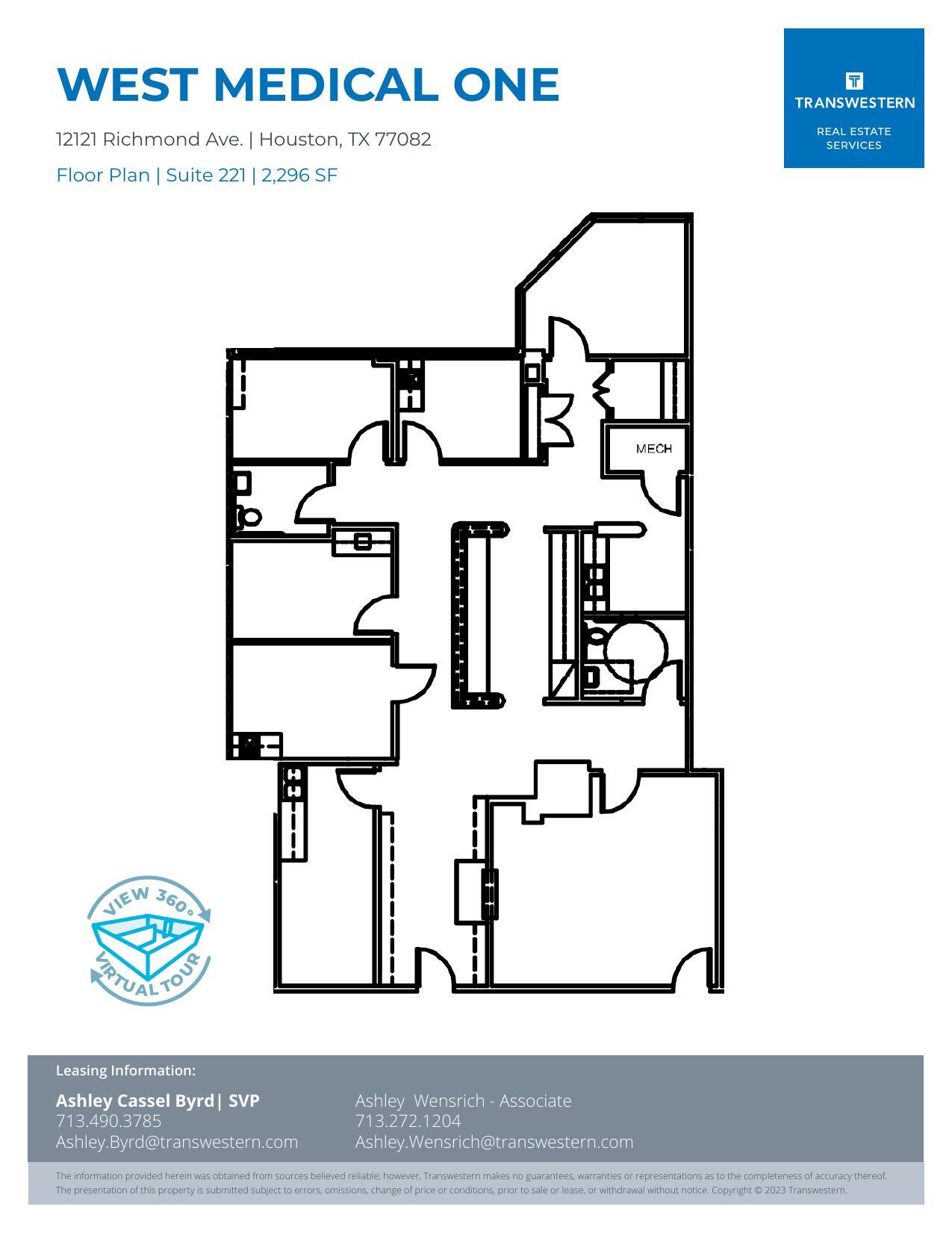 12121 Richmond Ave, Houston, TX à louer Plan d’étage– Image 1 sur 1