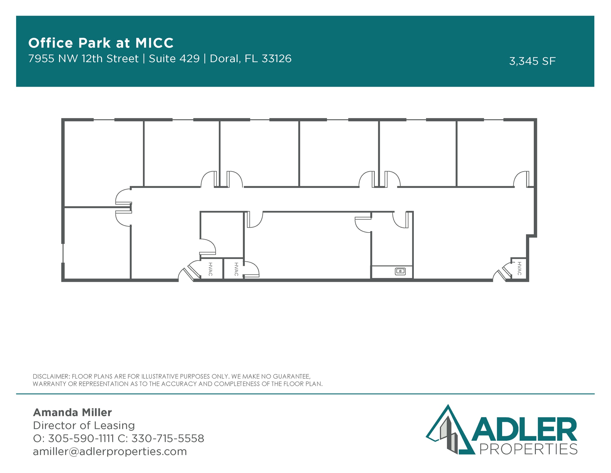 7925 NW 12th St, Doral, FL à louer Plan d’étage– Image 1 sur 1