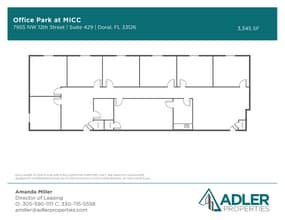 7925 NW 12th St, Doral, FL à louer Plan d’étage– Image 1 sur 1