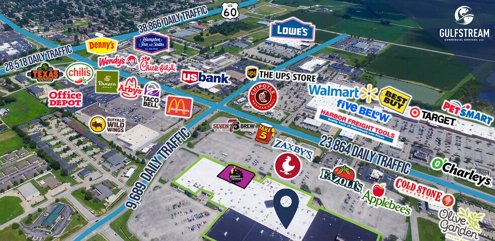 5000 Frederica St, Owensboro, KY à louer - Aérien – Image 2 sur 15