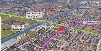 Plus de détails pour 220 Rock Prairie Rd, College Station, TX - Terrain à vendre