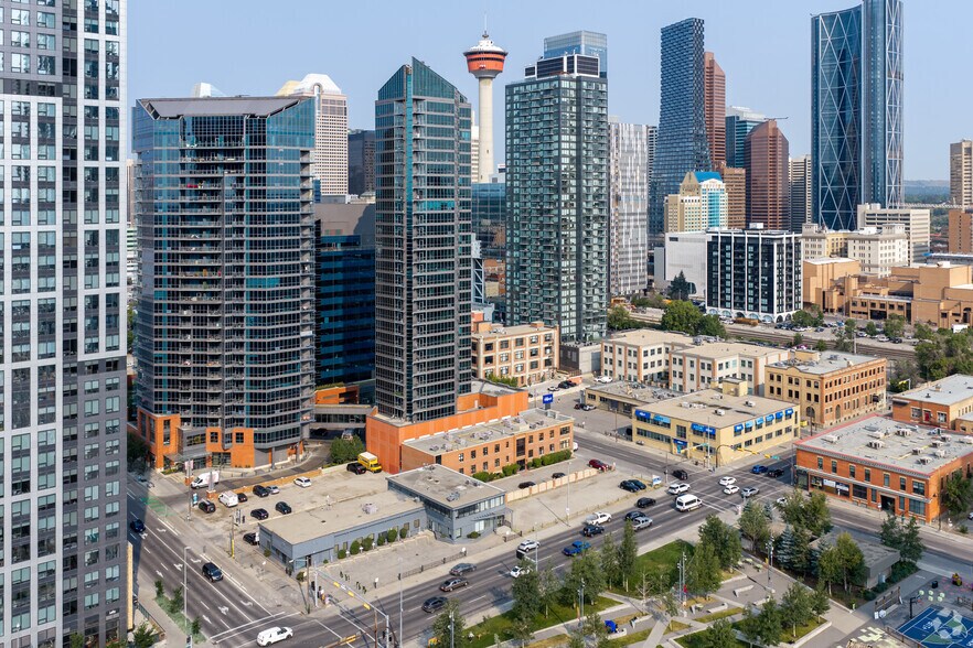 229 11th Ave SE, Calgary, AB à louer - Aérien – Image 3 sur 4