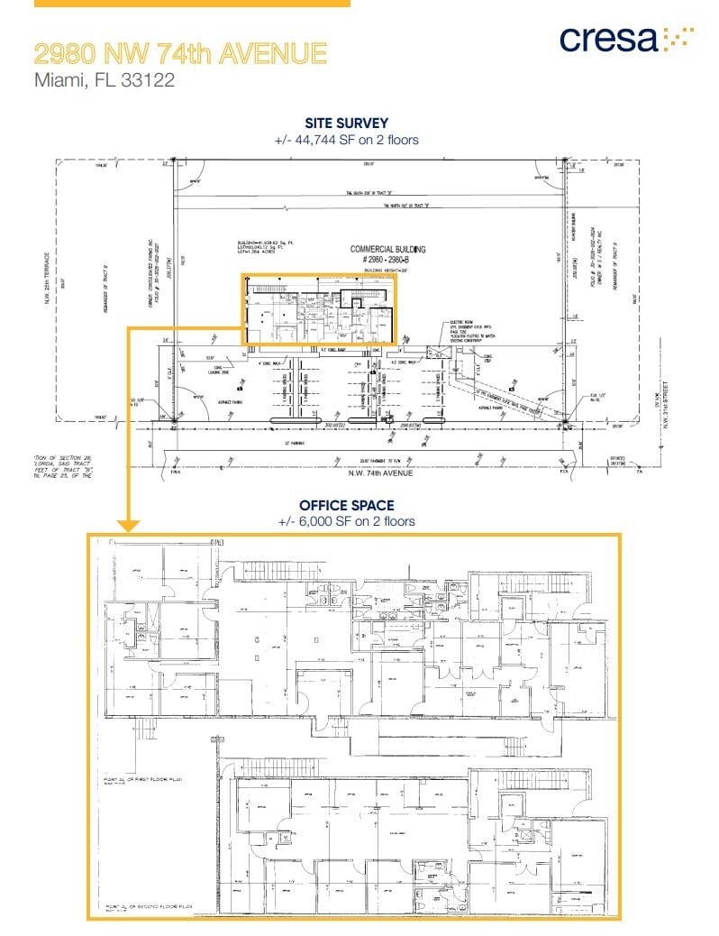 2980 NW 74th Ave, Miami, FL à louer Plan d’étage– Image 1 sur 1