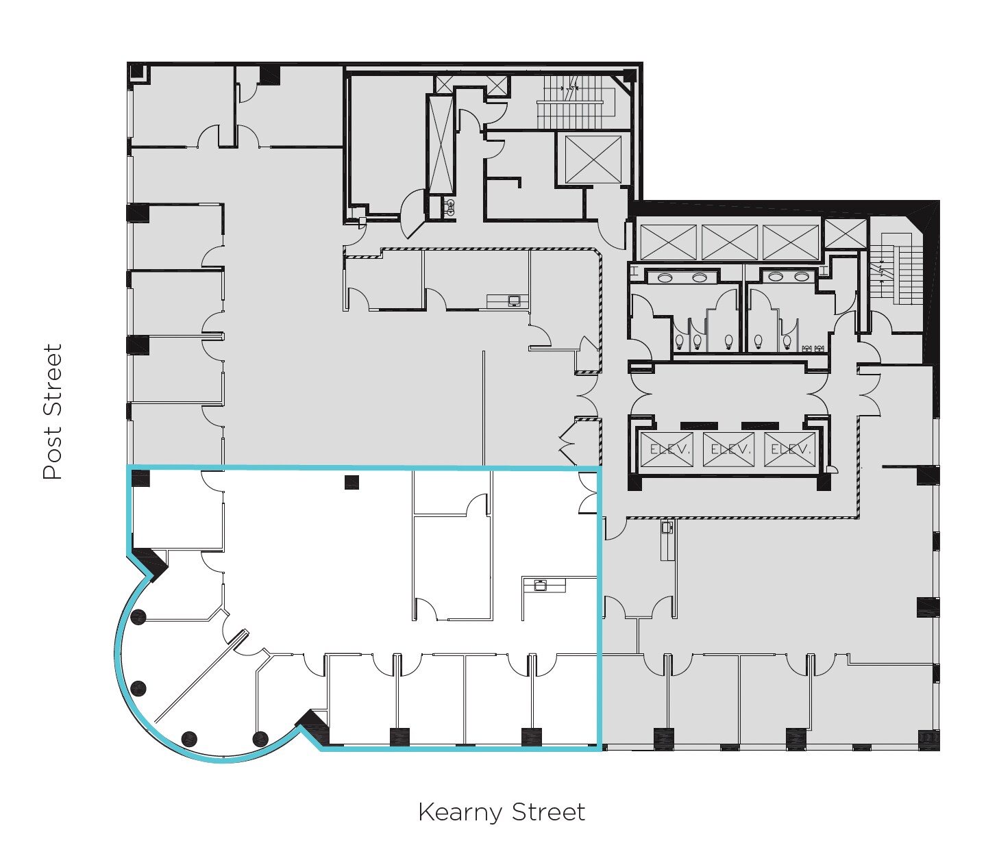 88 Kearny St, San Francisco, CA à louer Plan d’étage– Image 1 sur 1