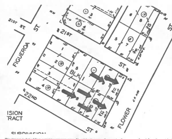 2101-2121 S Flower St, Los Angeles, CA à louer - Plan cadastral – Image 2 sur 5