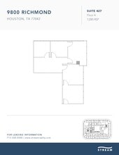 9800 Richmond Ave, Houston, TX à louer Plan d’étage– Image 1 sur 1