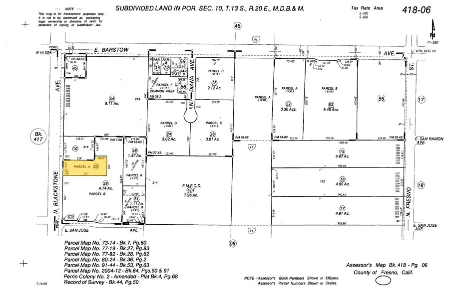 5262 N Blackstone Ave, Fresno, CA à louer - Plan cadastral – Image 2 sur 26