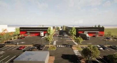 Heyrieux, ISE - Vue aérienne vue de carte