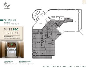 20400 Stevens Creek Blvd, Cupertino, CA à louer Plan d’étage– Image 2 sur 2