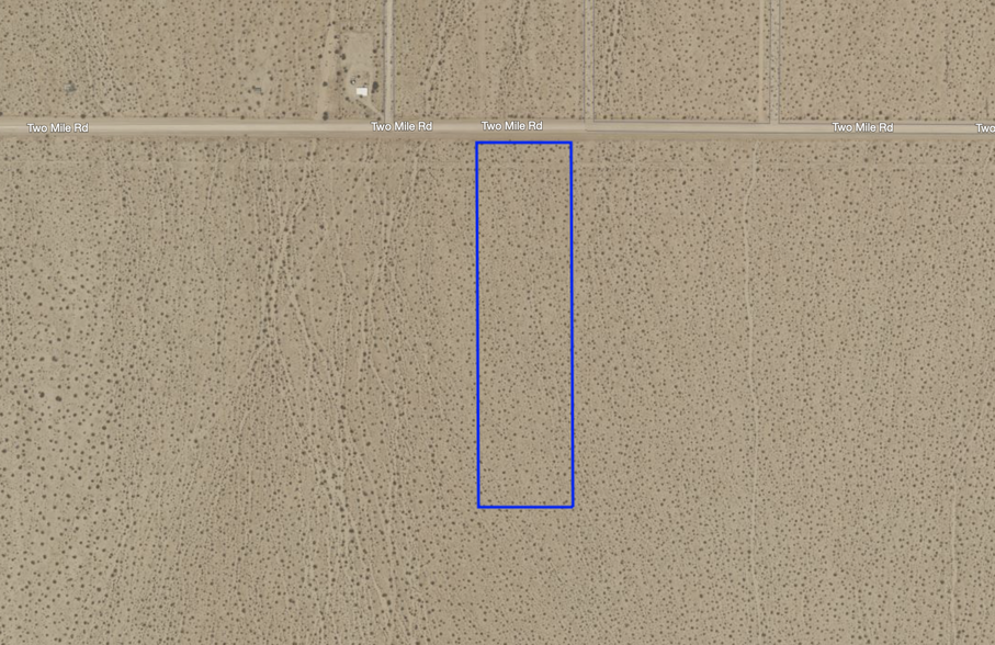 Two Mile Road, Twentynine Palms, CA à vendre - Aérien – Image 1 sur 3