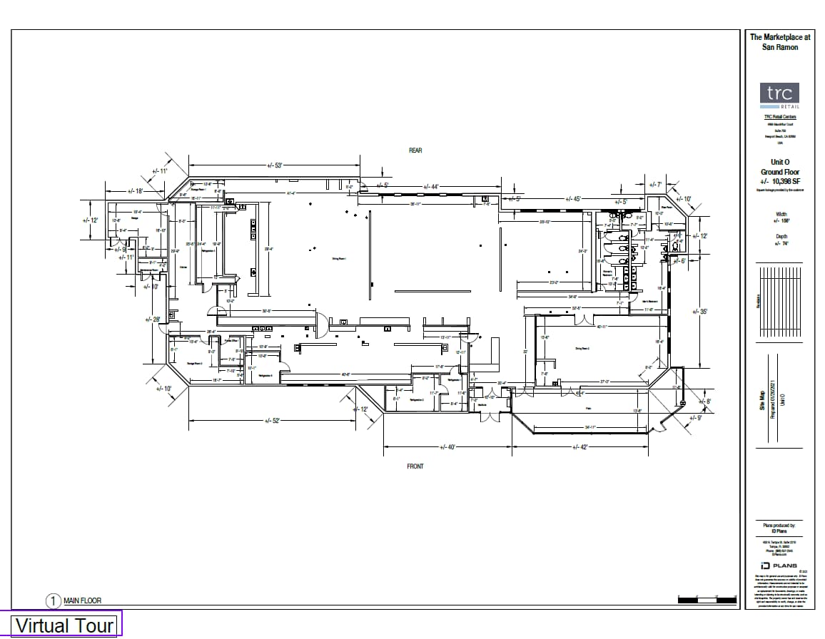 433 Market Pl, San Ramon, CA à louer Plan d’étage– Image 1 sur 1