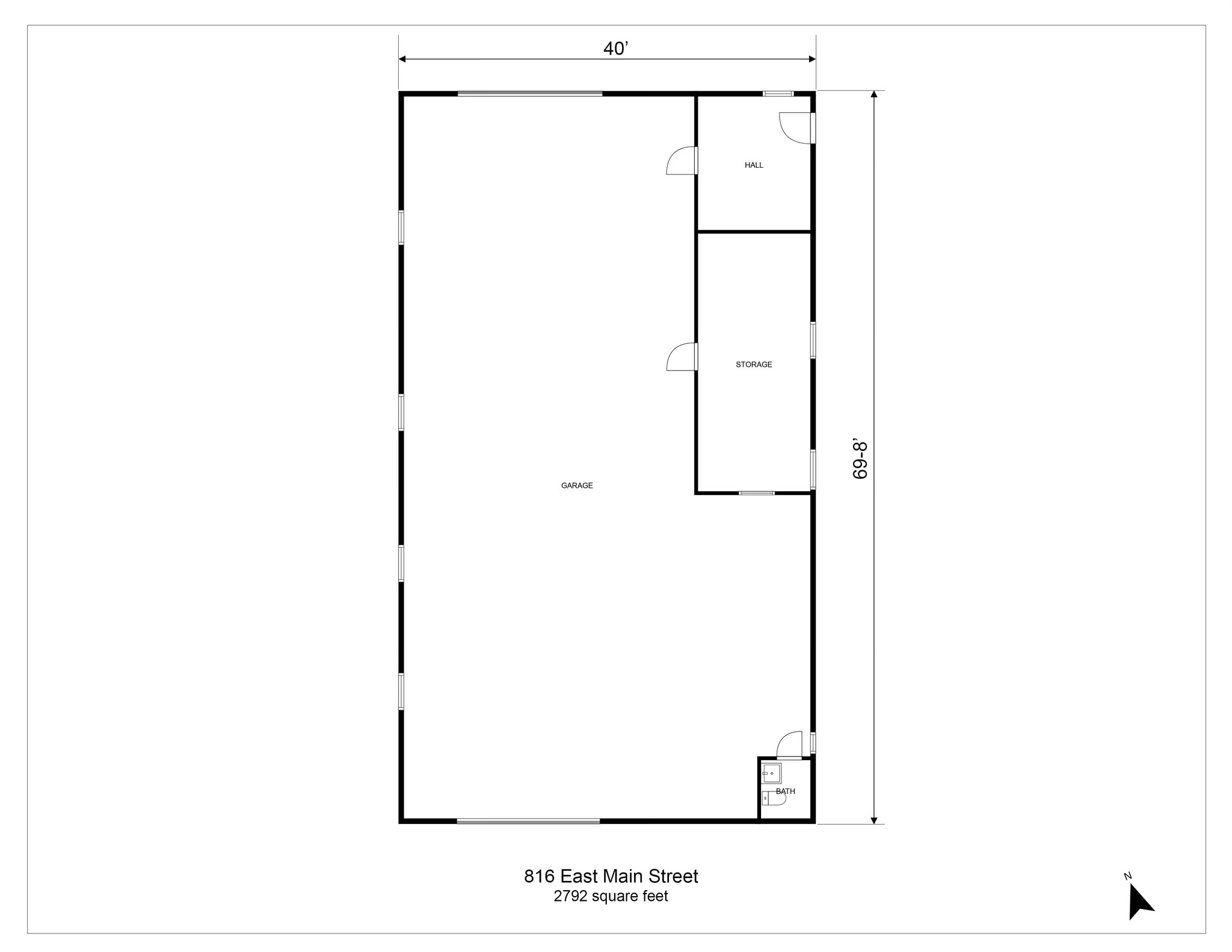 816 E Main St, Whitesboro, TX à vendre Plan d’étage– Image 1 sur 1