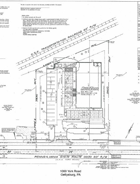 1060 York Rd, Gettysburg, PA à louer - Plan de site – Image 2 sur 8