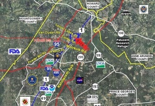 8003-8039 Laurel Lakes Ct, Laurel, MD - VUE AÉRIENNE  vue de carte - Image1