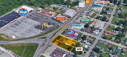 1099 Division St, Parkersburg, WV - Vue aérienne vue de carte