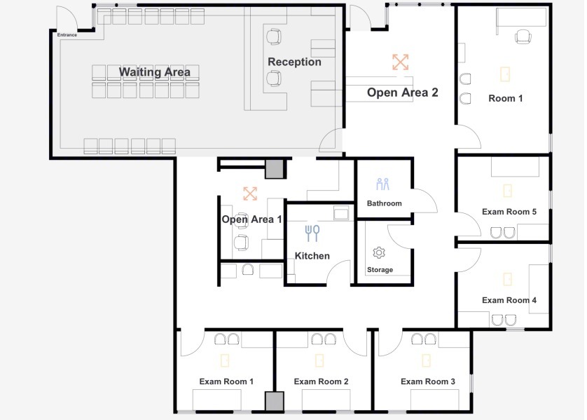 1111 Delafield St, Waukesha, WI à louer Plan d’étage– Image 1 sur 2