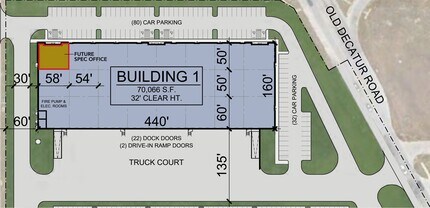 6001 Old Decatur Rd, Fort Worth, TX à louer Plan de site– Image 1 sur 1