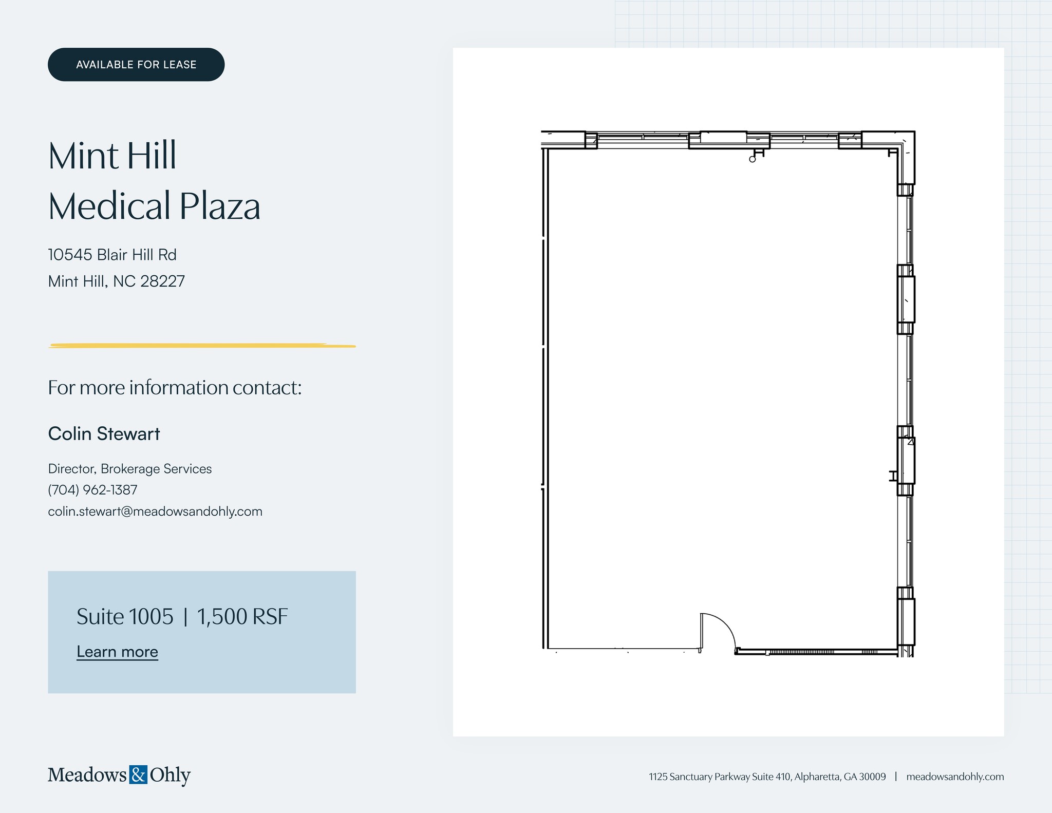 10545 Blair Rd, Charlotte, NC à louer Plan de site– Image 1 sur 1