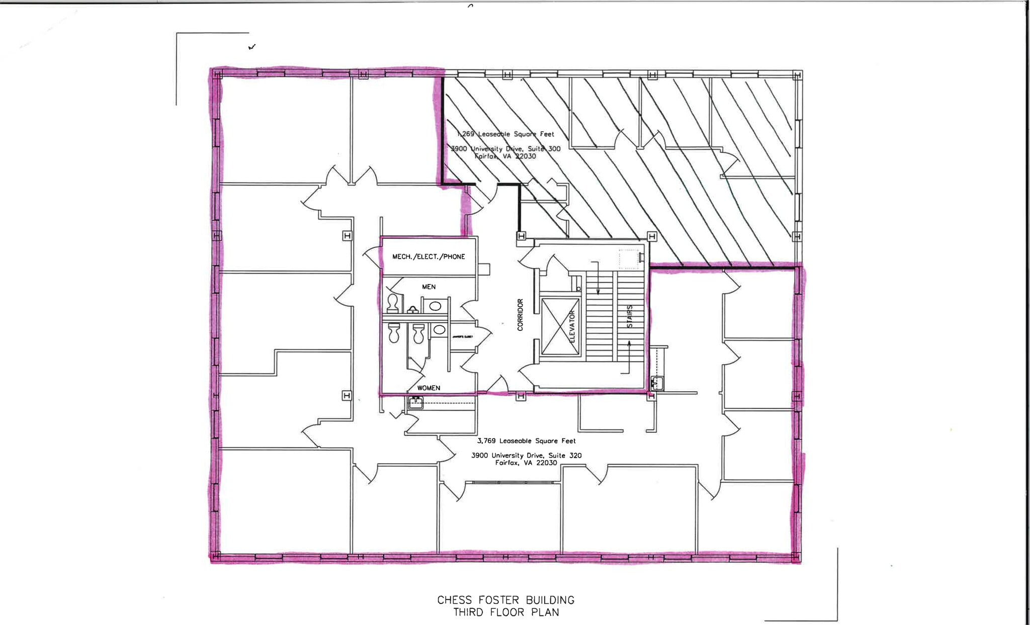 3900 University Dr, Fairfax, VA à louer Plan de site– Image 1 sur 1