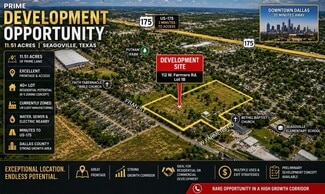 Plus de détails pour 112 W Farmers Rd, Seagoville, TX - Terrain à vendre