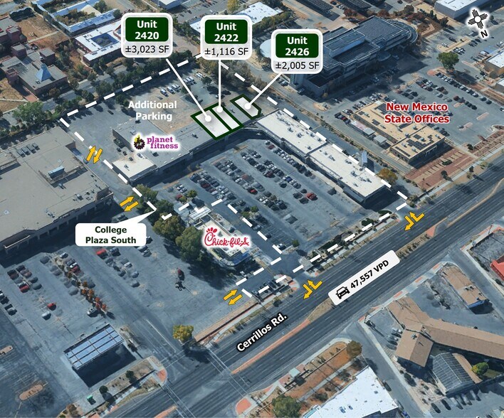 2400-2446 Cerrillos Rd, Santa Fe, NM à louer - Photo de l’immeuble – Image 2 sur 4