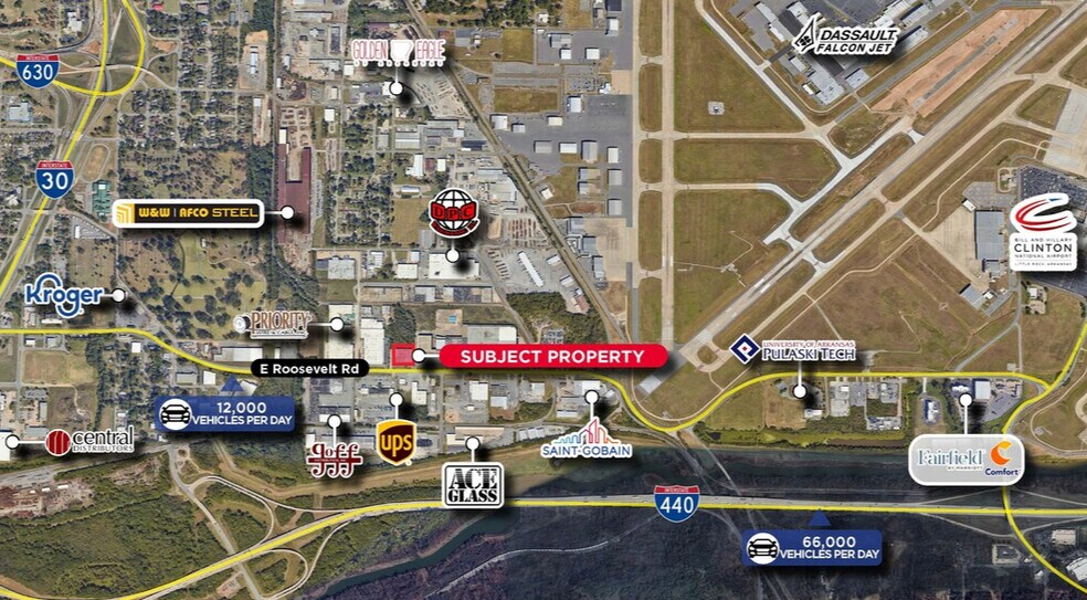 2000 E Roosevelt Rd, Little Rock, AR à vendre - Aérien – Image 3 sur 10