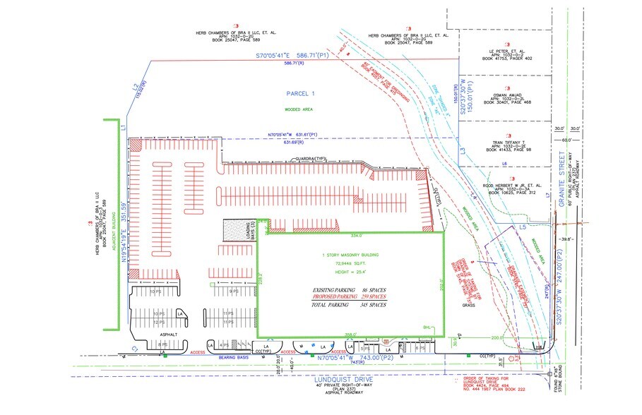 825 Granite St, Braintree, MA à louer - Plan de site – Image 2 sur 2