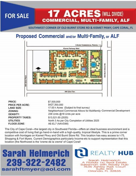 3926 Kismet Pky, Cape Coral, FL à vendre - Plan de site – Image 1 sur 2