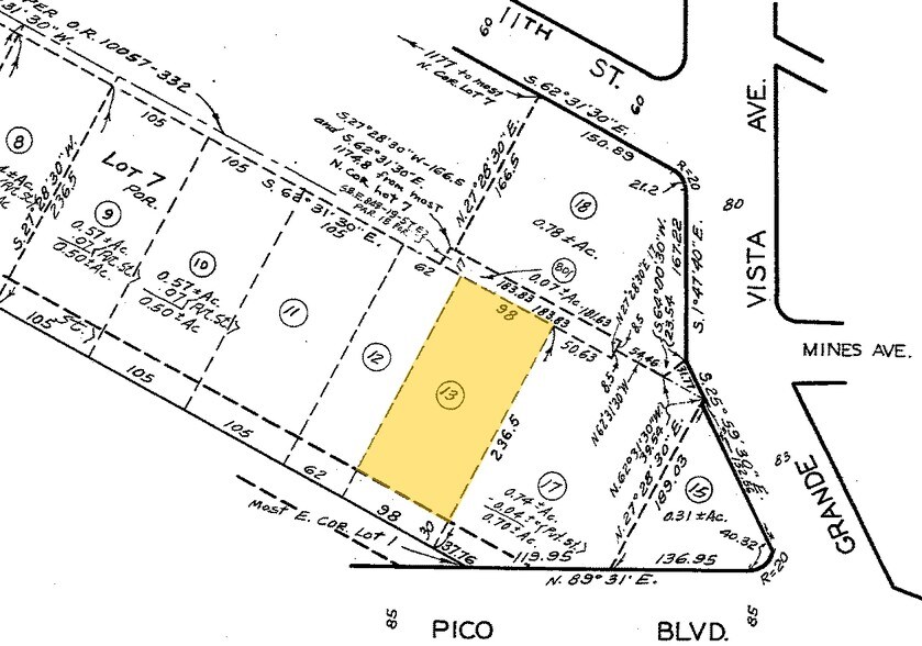 3171 E 12th St, Los Angeles, CA à louer - Plan cadastral – Image 2 sur 2