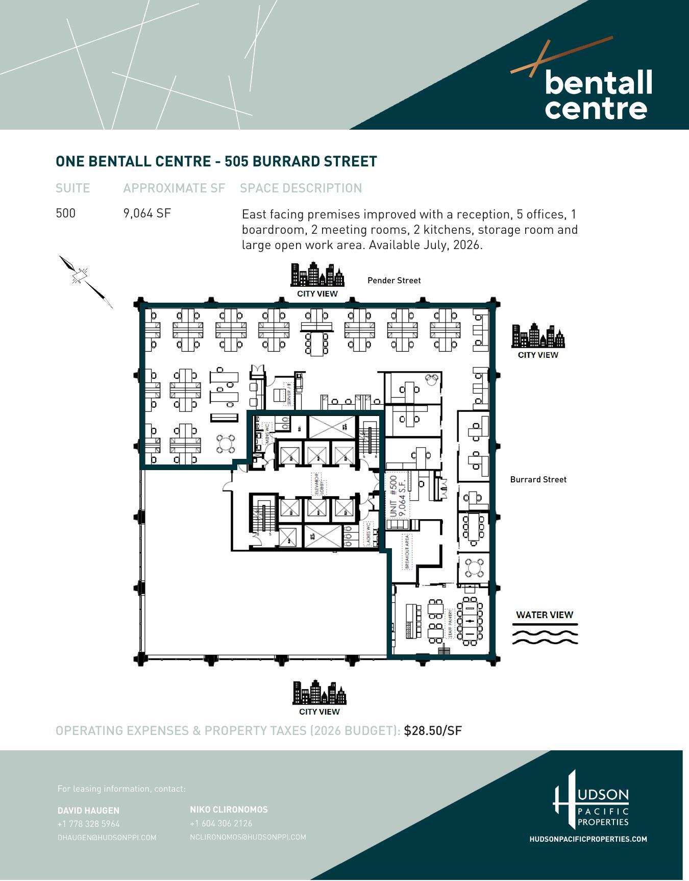 505 Burrard St, Vancouver, BC à louer Plan d’étage– Image 1 sur 1
