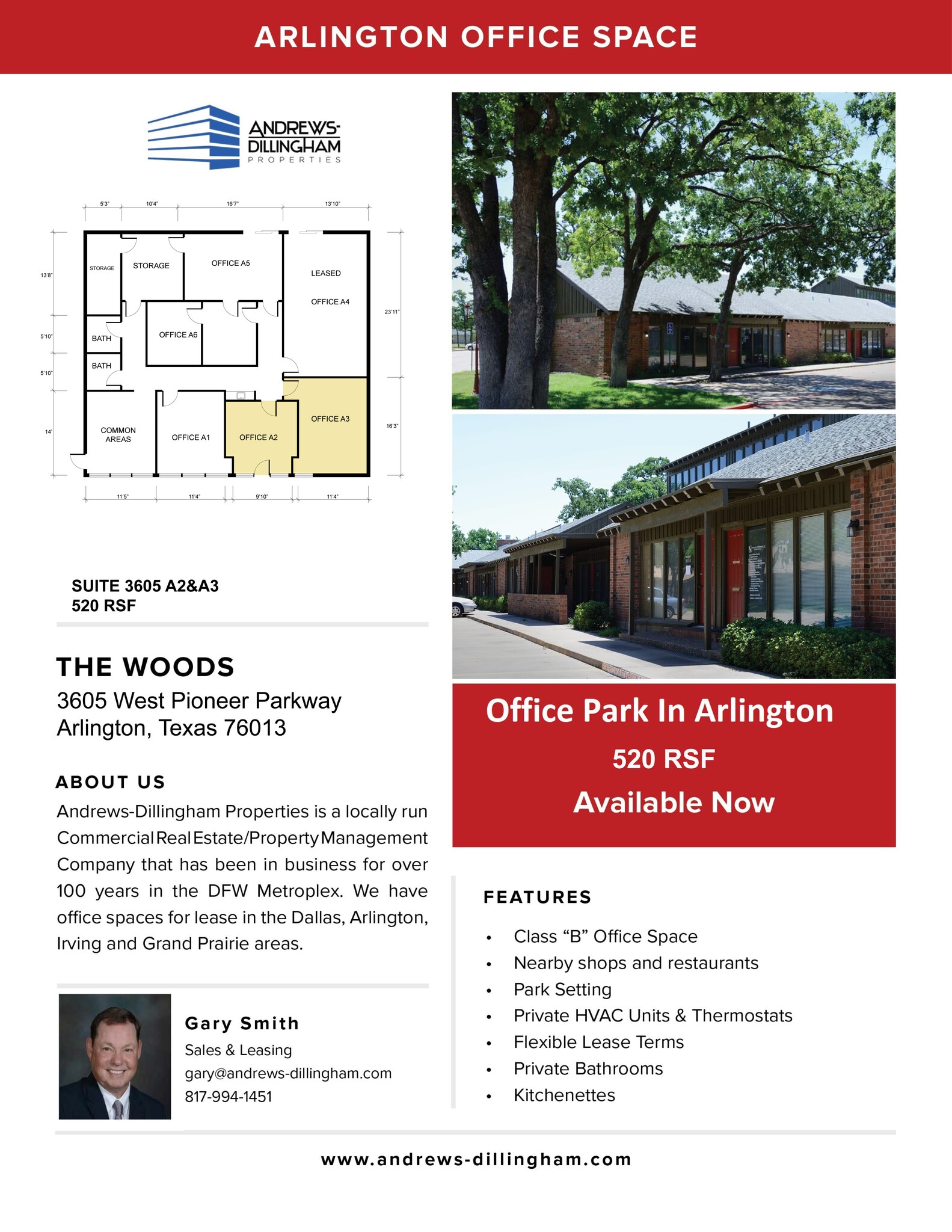 3603-3617 W Pioneer Pky, Arlington, TX à louer Plan d’étage– Image 1 sur 1