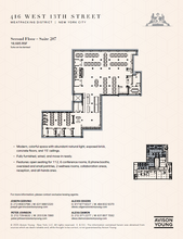 416 W 13th St, New York, NY à louer Plan d’étage– Image 1 sur 9
