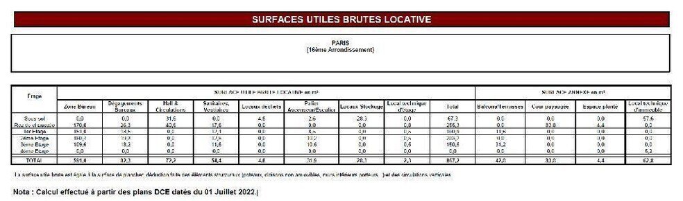 Bureau dans Paris à vendre - Plan d’étage – Image 3 sur 9