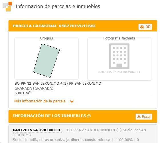Terrain dans Granada, Granada à vendre - Plan de site – Image 2 sur 2