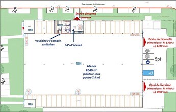 1 Rue Jacques De Vaucansson, Saint-Ouen-l'Aumône à louer Autre– Image 2 sur 3