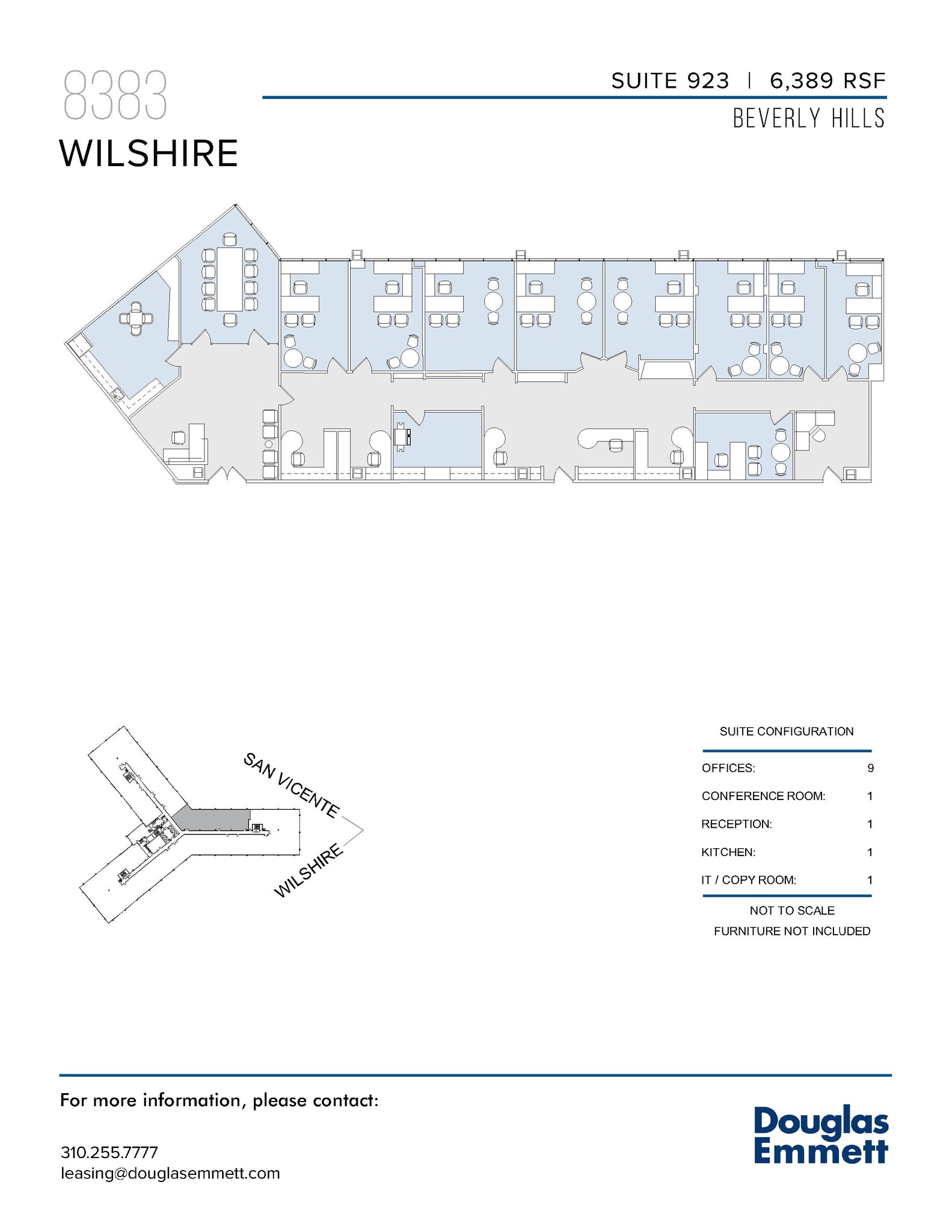 8383 Wilshire Blvd, Beverly Hills, CA à louer Plan d’étage– Image 1 sur 1