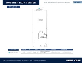 8666 Huebner Rd, San Antonio, TX à louer Plan d’étage– Image 1 sur 1