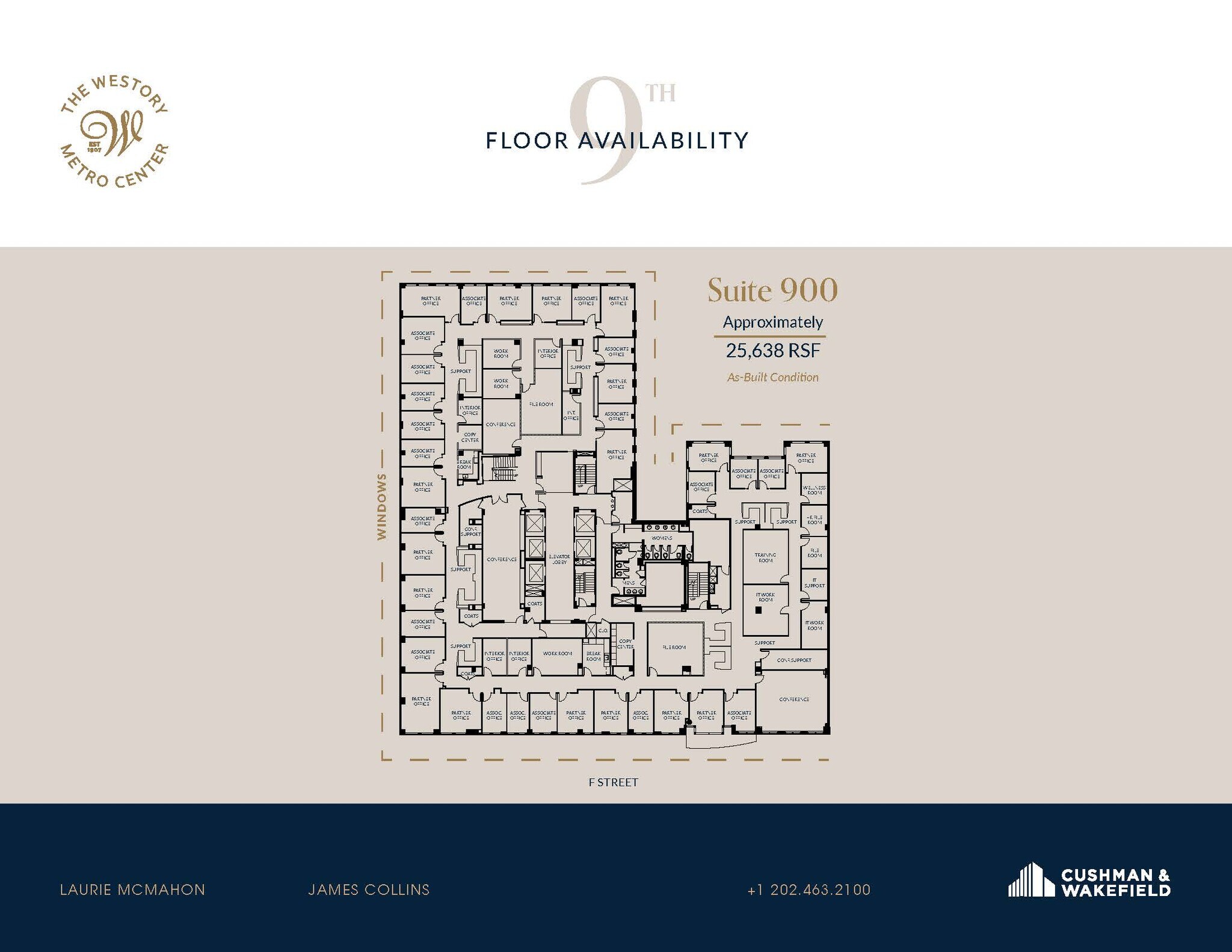 607 14th St NW, Washington, DC à louer Plan d’étage– Image 1 sur 2