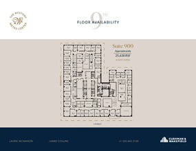 607 14th St NW, Washington, DC à louer Plan d’étage– Image 1 sur 2