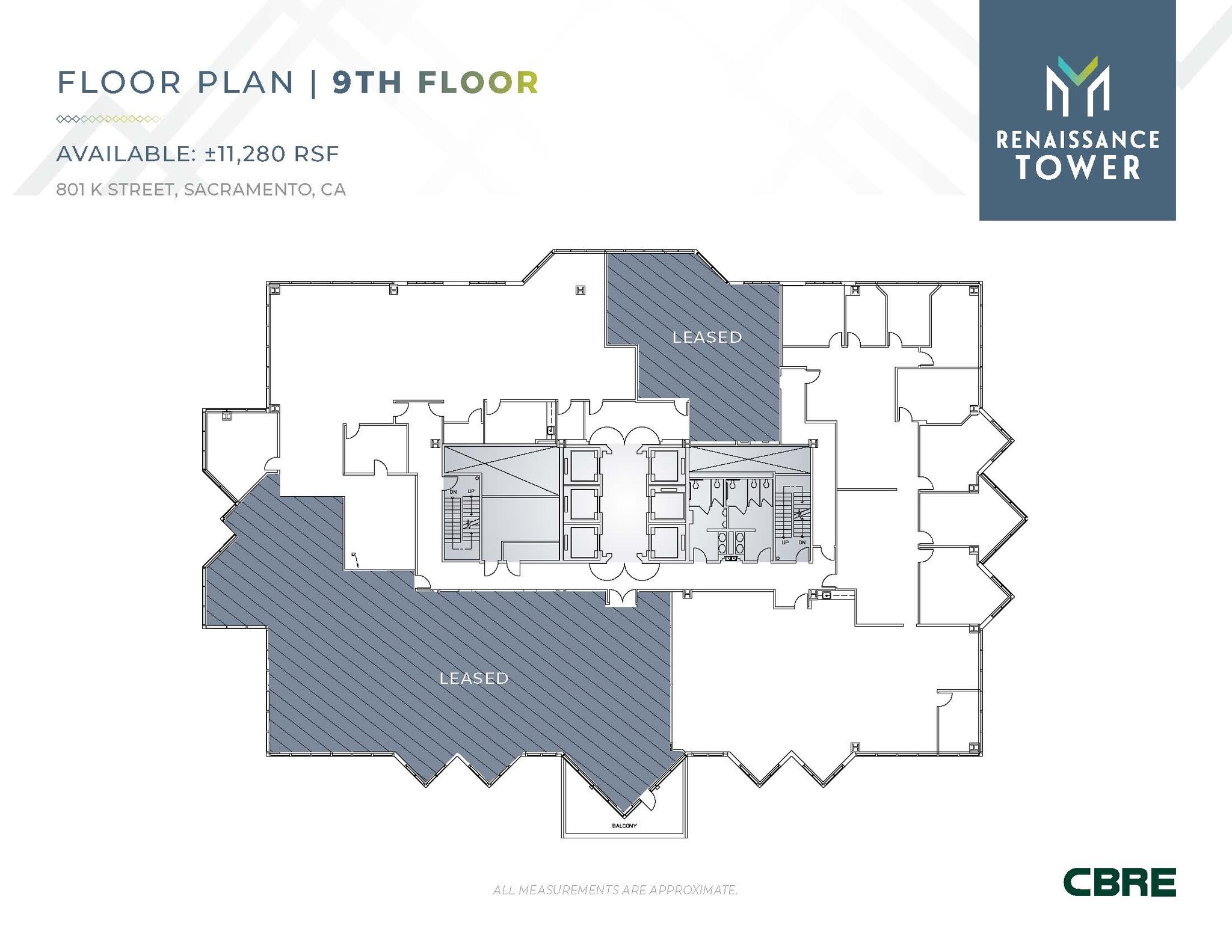 801 K St, Sacramento, CA à louer Plan d’étage– Image 1 sur 2