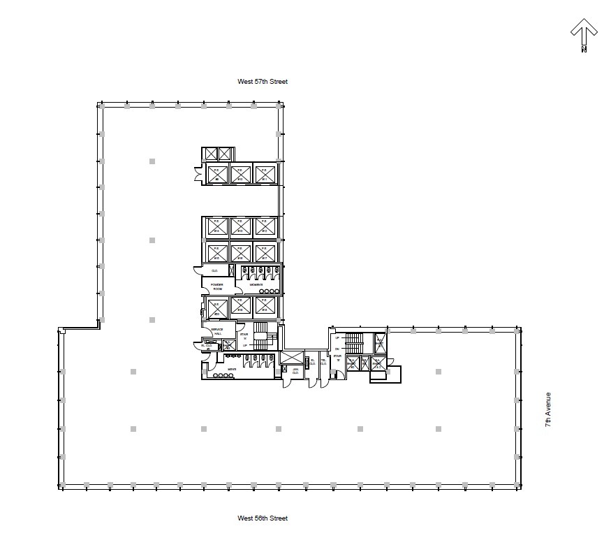 888 7th Ave, New York, NY à louer Plan d’étage– Image 1 sur 1